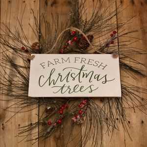 🛒2/$30!🛒 Farm Fresh Christmas Trees Painted Sign
